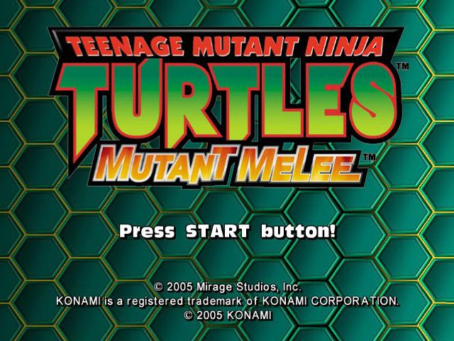 Teenage Mutant Ninja Turtles : Mutant Melee — Title screen