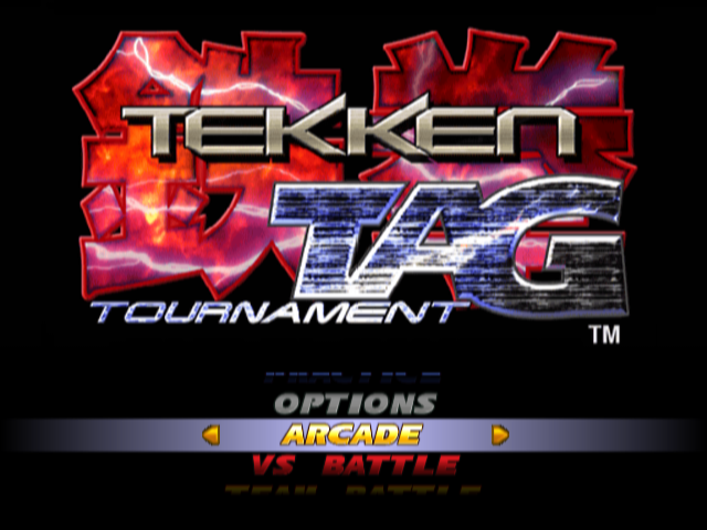 Tekken Tag Tournament — Title screen