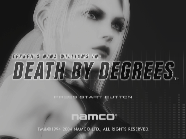 Tekken's Nina Williams in : Death by Degrees — Title screen