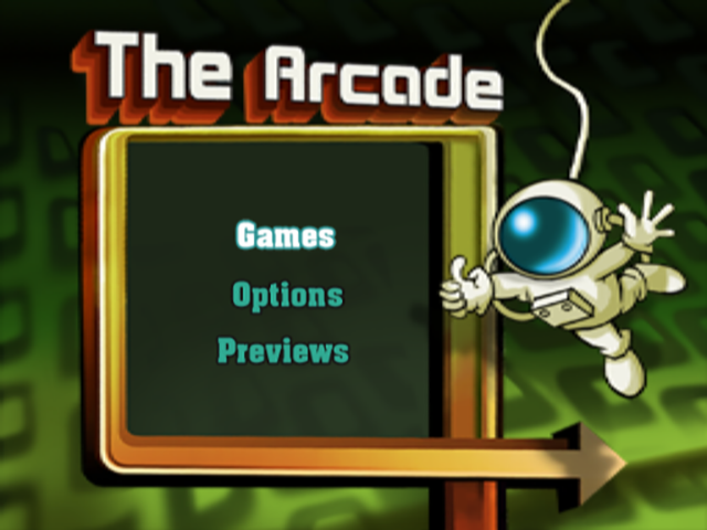 The Arcade — Title screen
