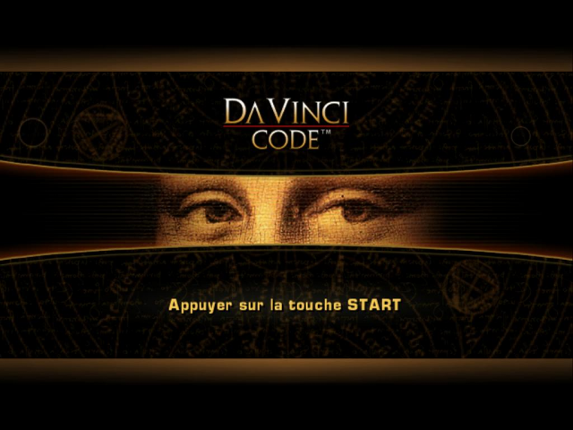 The Da Vinci Code — Title screen