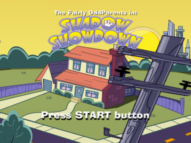 The Fairly OddParents : Shadow Showdown — Title screen