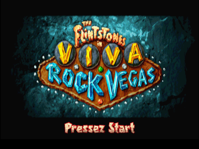 The Flintstones in Viva Rock Vegas — Title screen