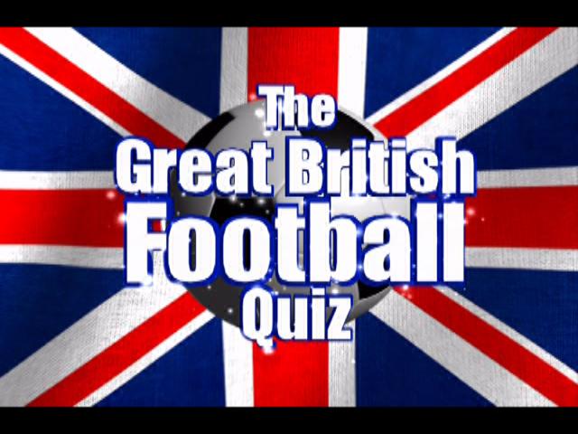 The Great British Football Quiz — Title screen