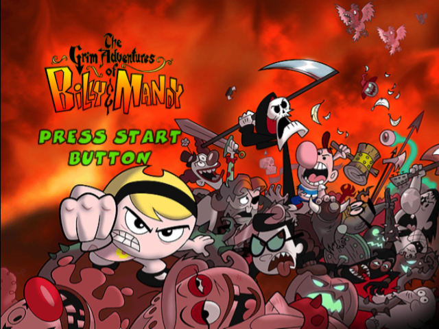 The Grim Adventures of Billy & Mandy — Title screen