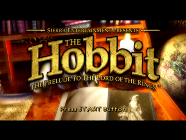 The Hobbit — Title screen