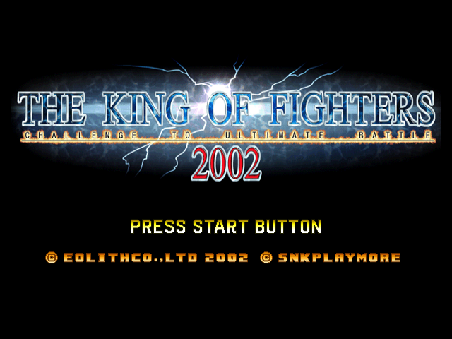The King of Fighters 2002 — Title screen