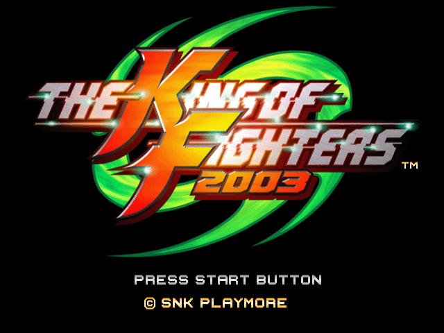 The King of Fighters 2003 — Title screen