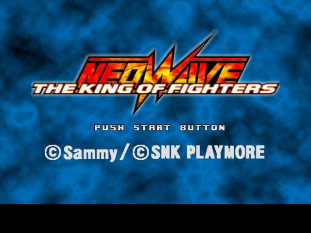 The King of Fighters : Neowave — Title screen