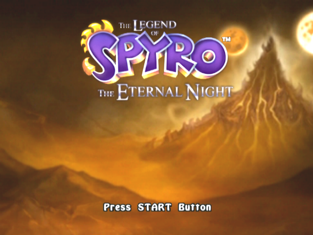 The Legend of Spyro : The Eternal Night — Title screen