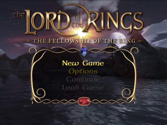 The Lord of the Rings : The Fellowship of the Ring — Title screen