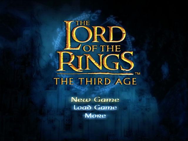 The Lord of the Rings : The Third Age — Title screen