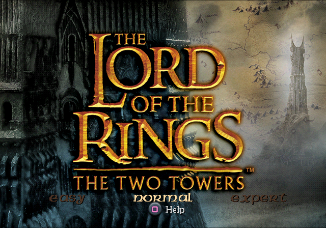 The Lord of the Rings : The Two Towers — Title screen