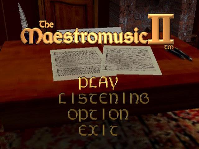 The Maestromusic II — Title screen