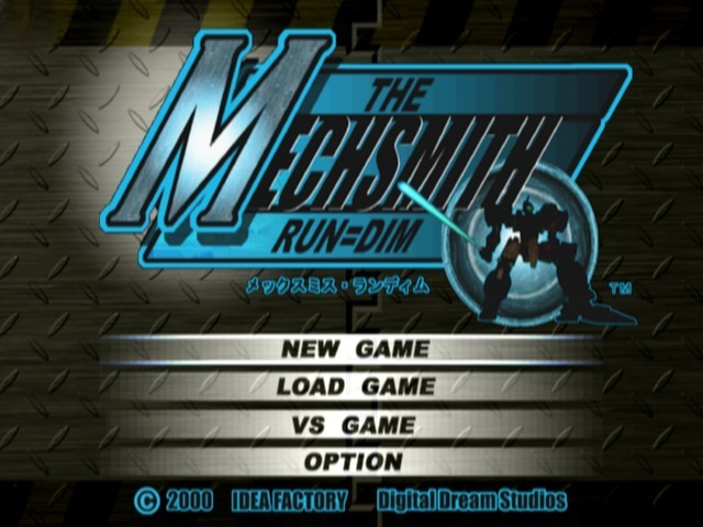 The MechSmith : Run=Dim — Title screen