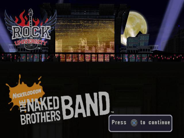 The Naked Brothers : The Videogame — Title screen