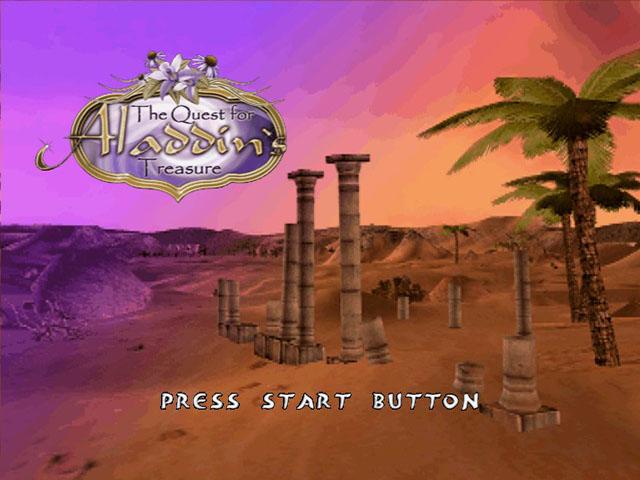 The Quest for Aladdin's Treasure — Title screen