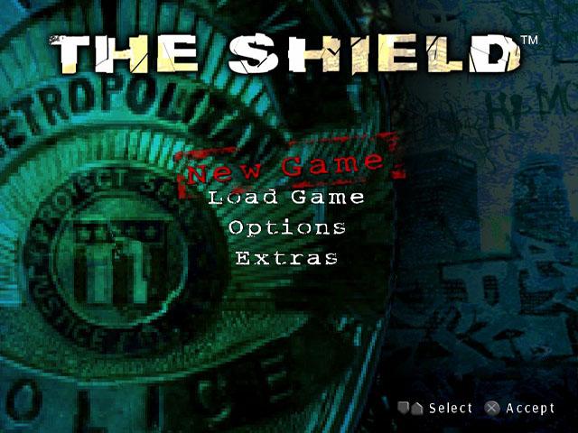 The Shield : The Game — Title screen