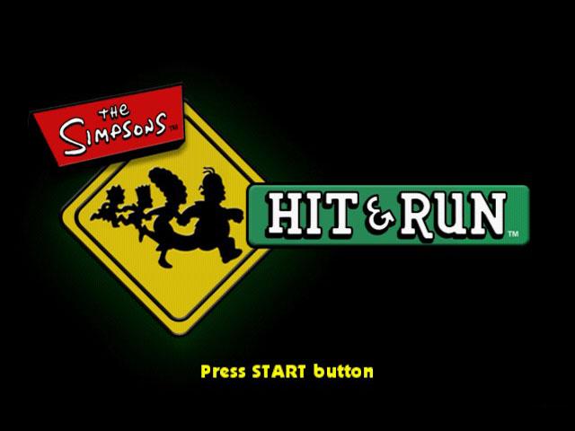 The Simpsons : Hit & Run — Title screen