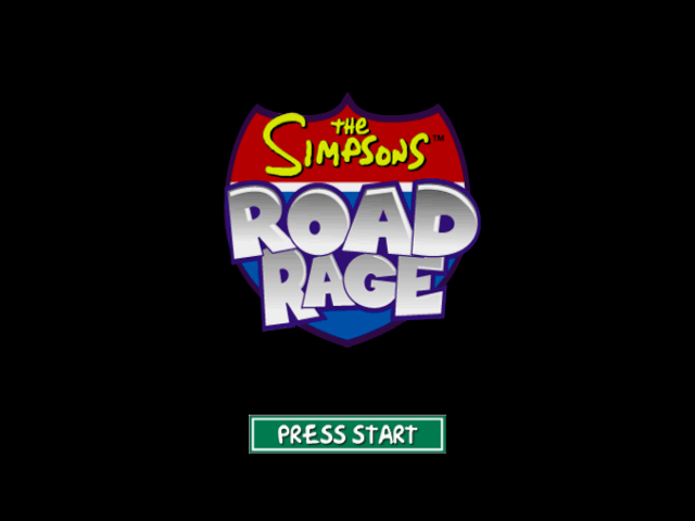 The Simpsons : Road Rage — Title screen