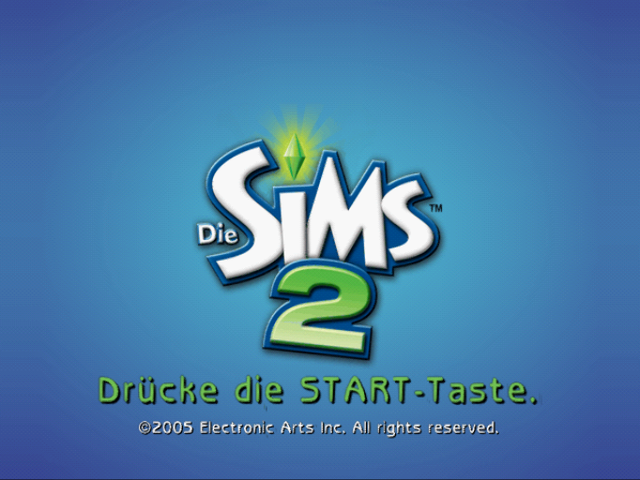 The Sims 2 — Title screen