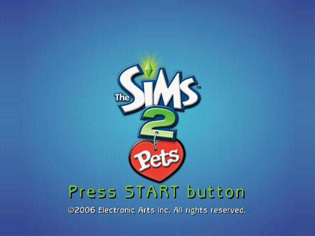 The Sims 2 : Pets — Title screen