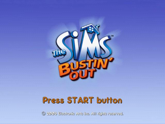The Sims : Bustin' Out — Title screen