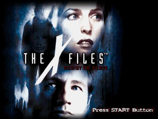 The X-Files : Resist or Serve — Title screen
