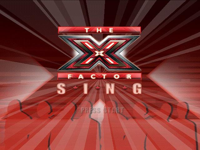 The X Factor Sing — Title screen