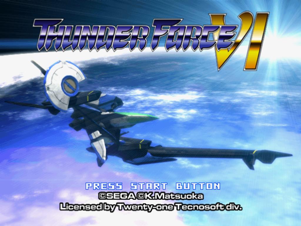 Thunder Force VI — Title screen