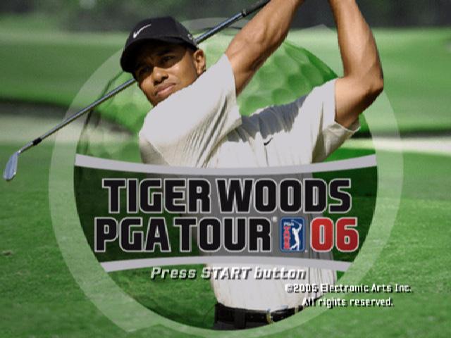 Tiger Woods PGA Tour 06 — Title screen