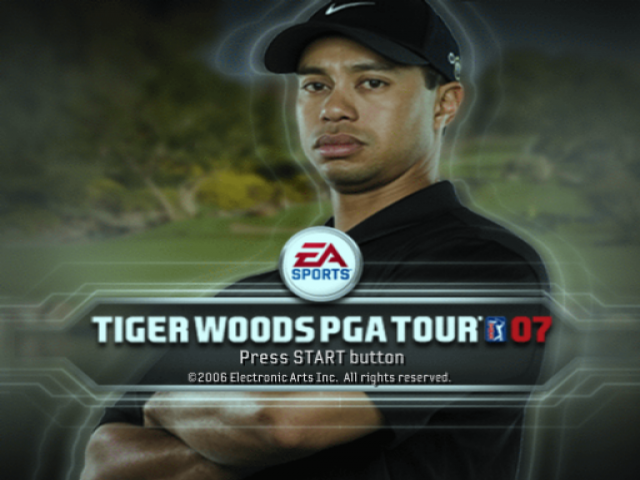 Tiger Woods PGA Tour 07 — Title screen