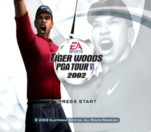 Tiger Woods PGA Tour 2002 — Title screen