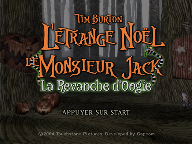 Tim Burton's The Nightmare Before Christmas : Oogie's Revenge — Title screen