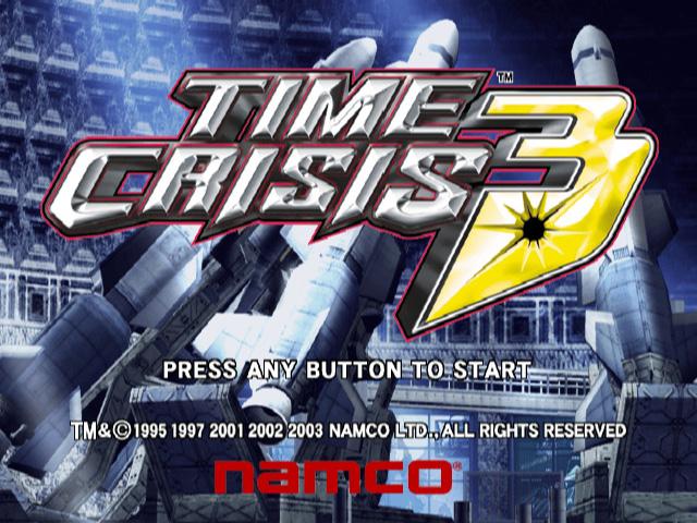 Time Crisis 3 — Title screen
