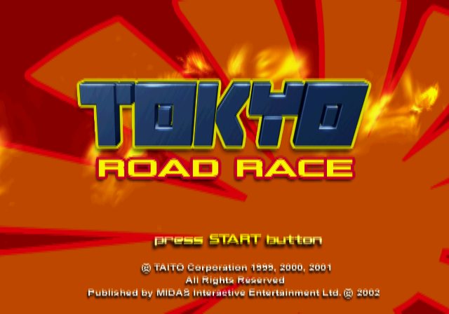 Tokyo Road Race — Title screen