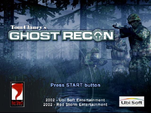 Tom Clancy's Ghost Recon — Title screen