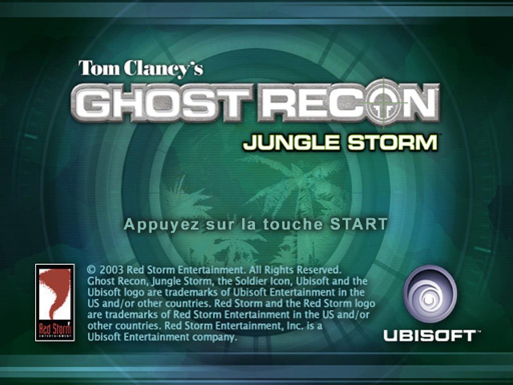 Tom Clancy's Ghost Recon : Jungle Storm — Title screen