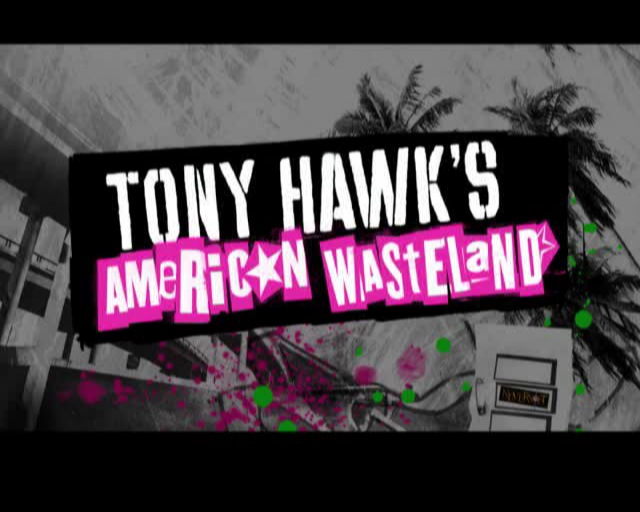 Tony Hawk's American Wasteland — Title screen