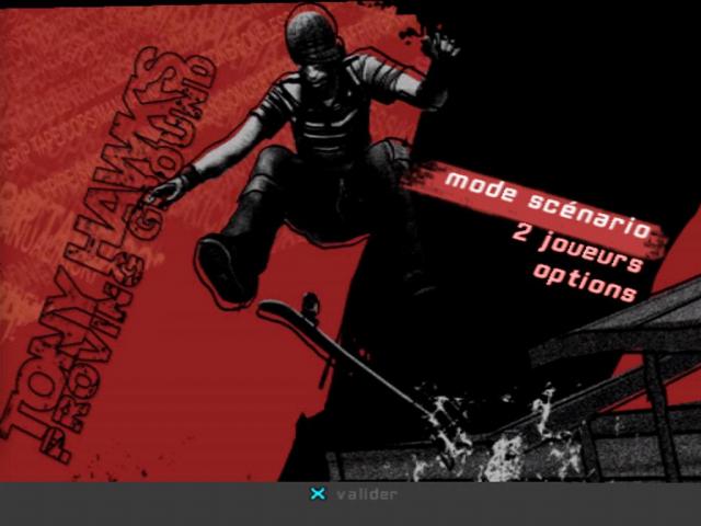 Tony Hawk's Proving Ground — Title screen