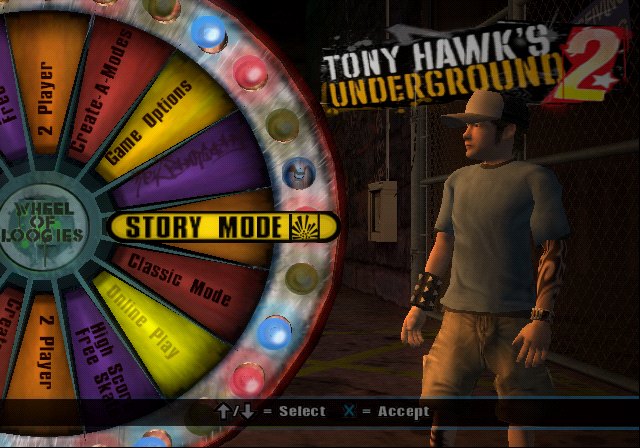 Tony Hawk's Underground 2 — Title screen