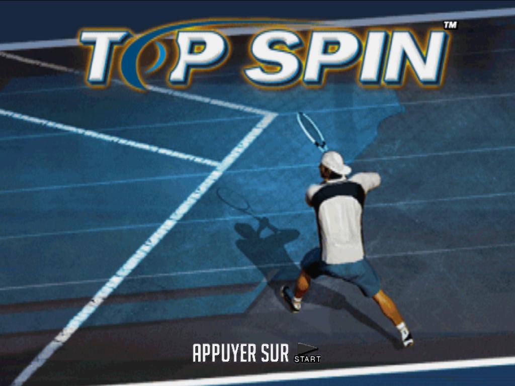 Top Spin — Title screen