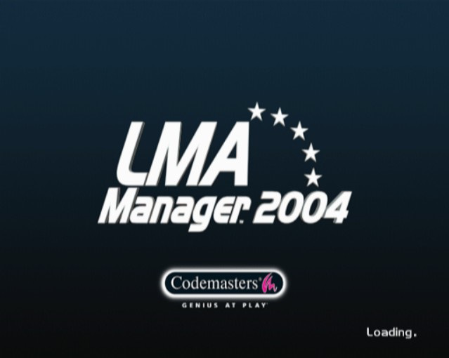 Total Club Manager 2004 — Title screen