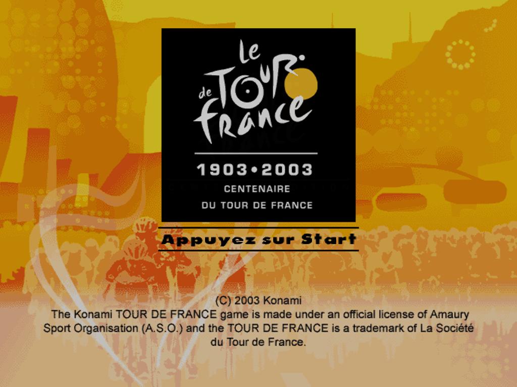 Tour de France : Edition du Centenaire — Title screen