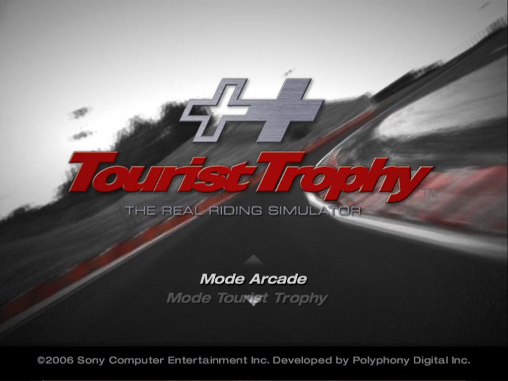 Tourist Trophy — Title screen