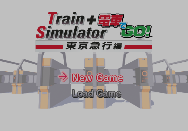 Train Simulator + Densha De Go! Tokyo Kyuukou-hen — Title screen