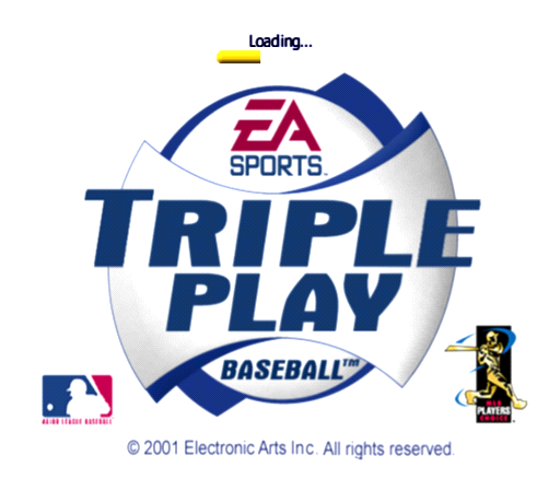 Triple Play Baseball — Title screen
