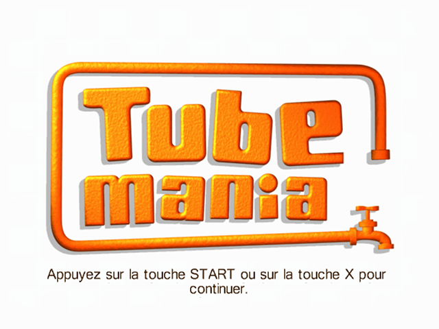 Tube Mania — Title screen