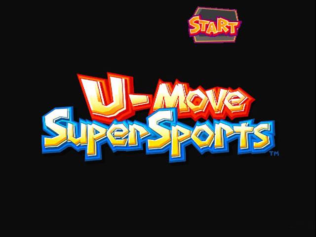 U-Move Super Sports — Title screen