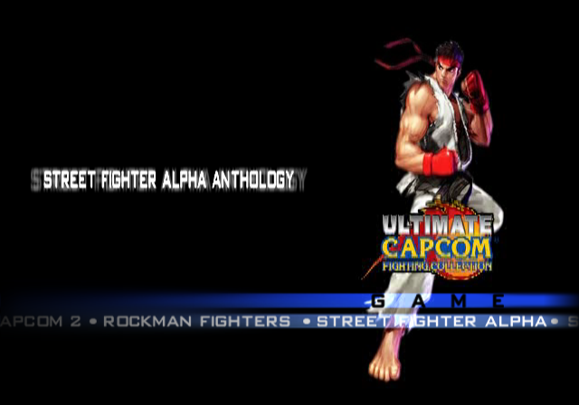 Ultimate Capcom Fighting Collection — Title screen